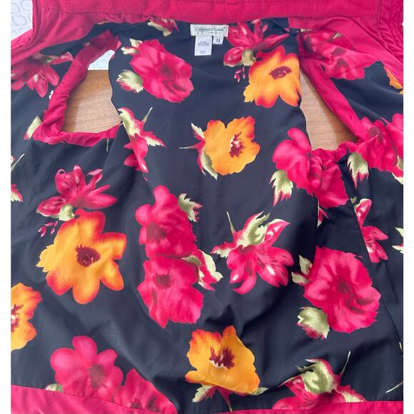 COLDWATER CREEK Women’s Dark Pink Zippered Puffer Vest Sz M - Picture 8 of 10